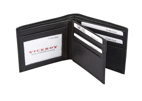 MEN'S BI-FOLD LEATHER WALLET by VICEROY