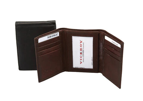 MEN'S TRI-FOLD LEATHER WALLET by VICEROY