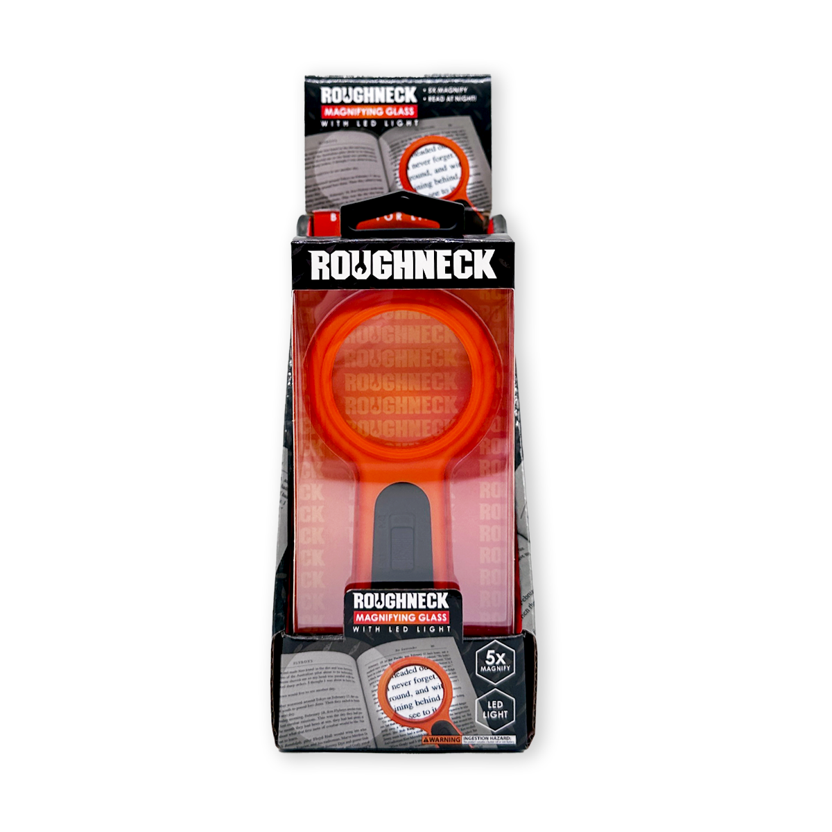 Roughneck Magnifying Glass with LED Light - 6 Piece Display