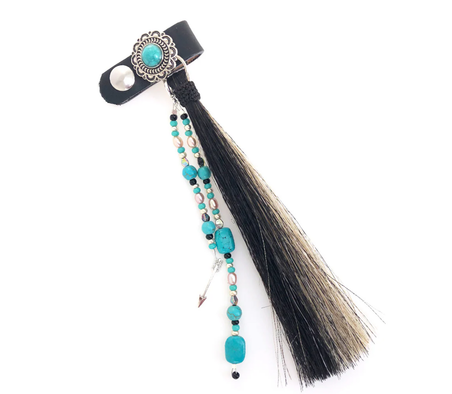 HANDCRAFTED HORSEHAIR BOOT TASSEL WITH BEADS