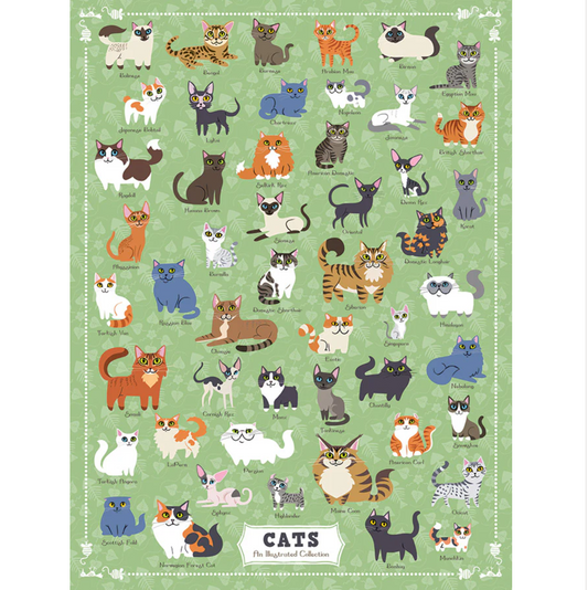 CATS! 500-PIECE PUZZLE by TRUE SOUTH PUZZLE CO.®