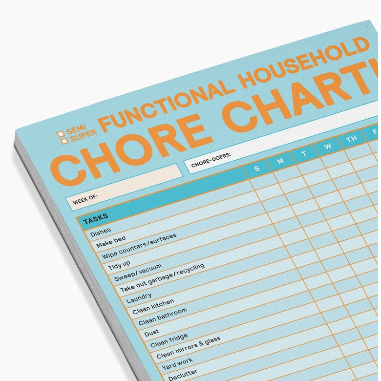 CHORE CHART IG & STICKY NOTEPADS - FUN - FAMILY