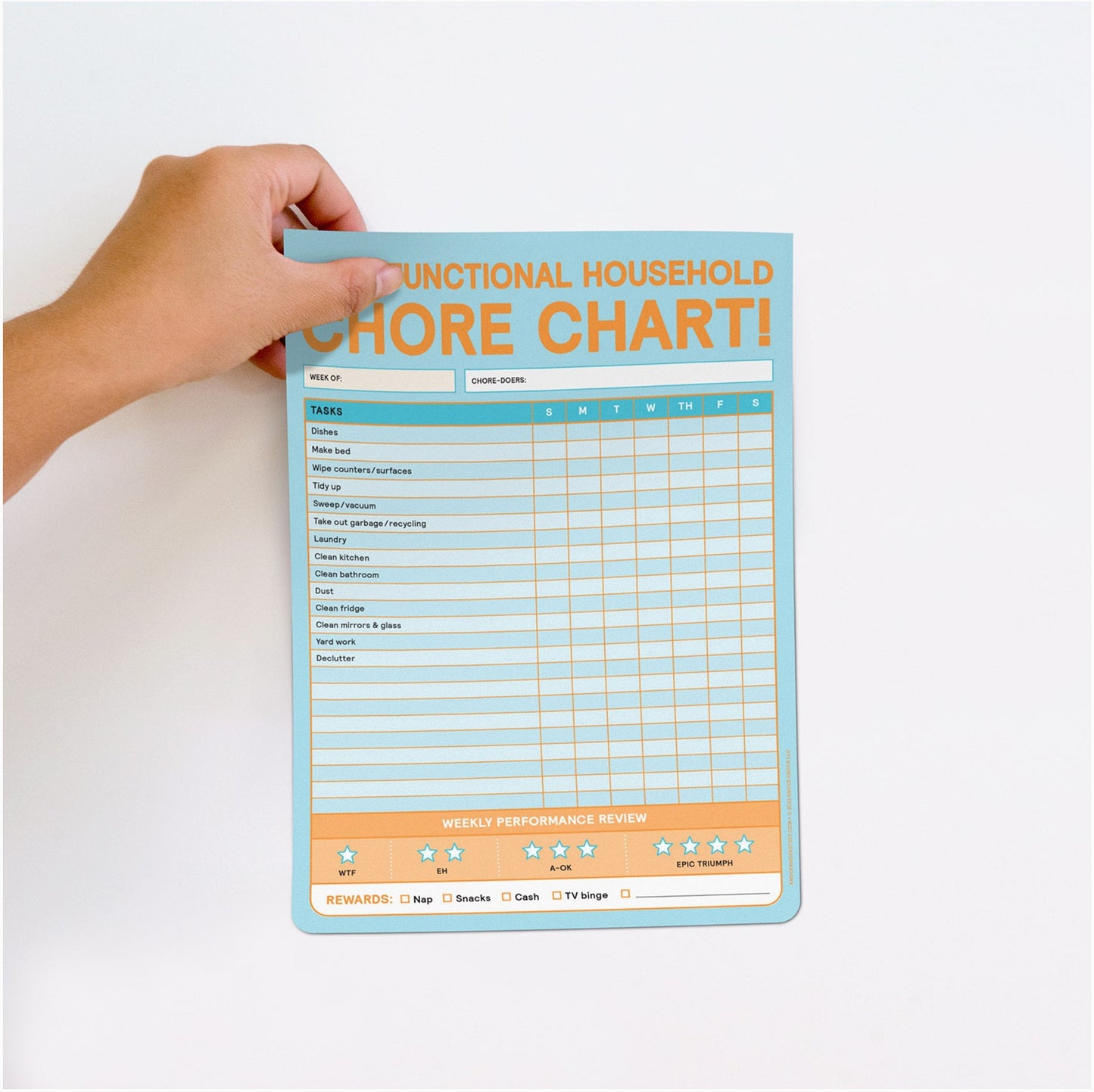 CHORE CHART IG & STICKY NOTEPADS - FUN - FAMILY