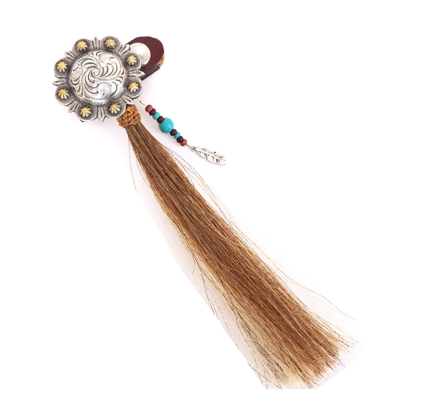 HANDCRAFTED HORSEHAIR BOOT TASSEL WITH BEADS