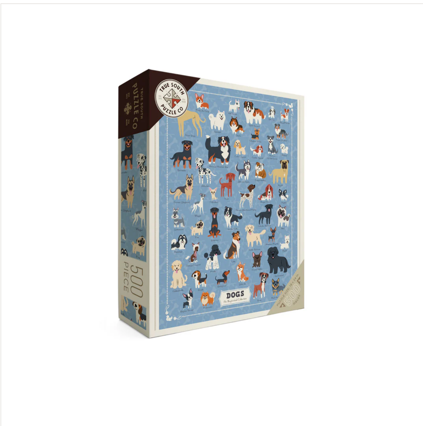 DOGS! 500 PIECE PUZZLE by TRUE SOUTH PUZZLE CO.®