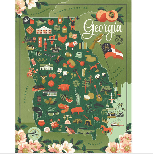 GEORGIA 500 PIECE PUZZLE (18in x 24in) by TRUE SOUTH PUZZLE CO.®️