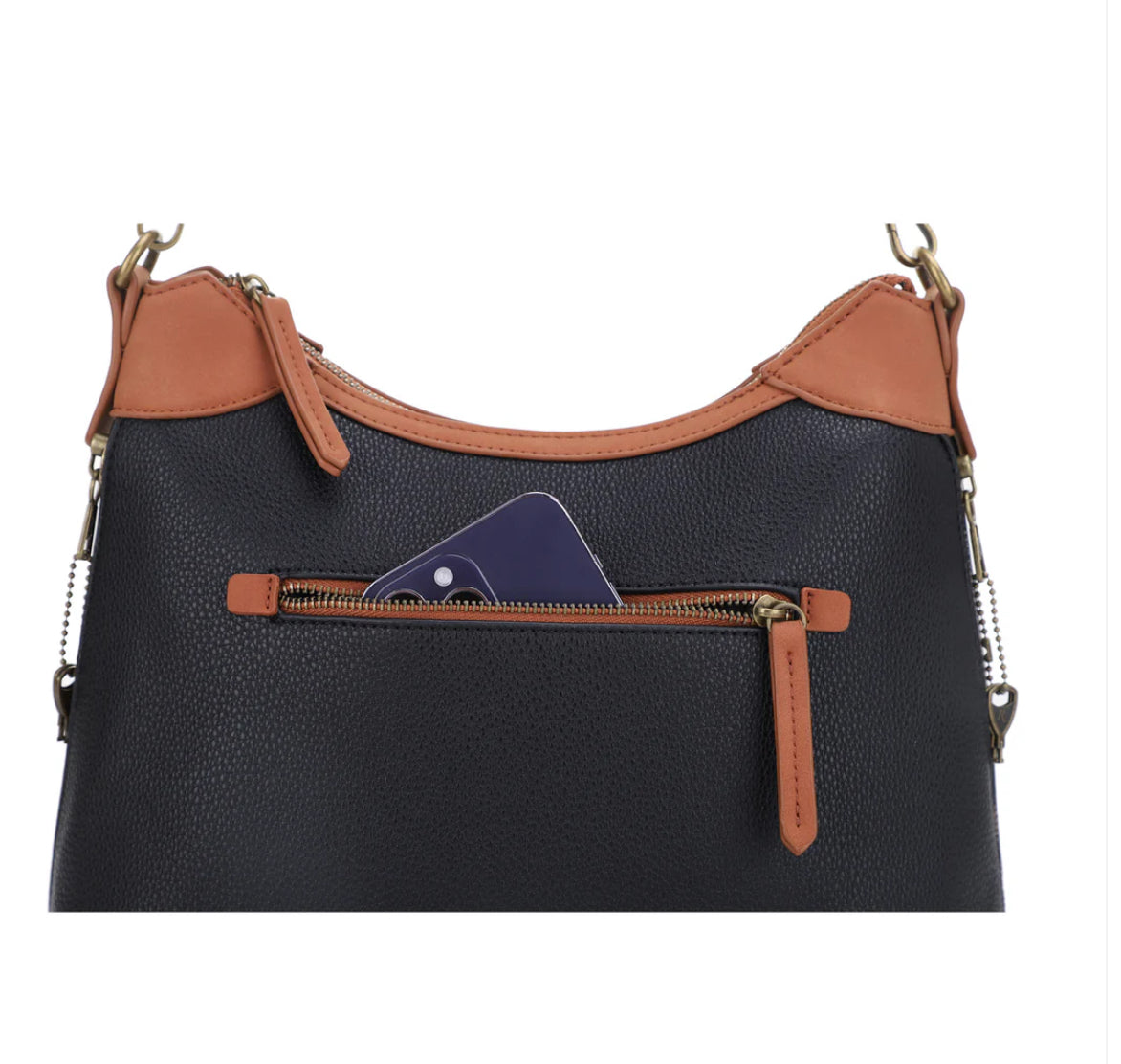 Remington Lexington Hobo Concealed Carry Hobo with Lock and Key by JESSIE JAMES HANDBAGS