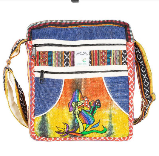 SMALL CROSS BODY WITH MUSHROOM RAINBOW HANDBAG