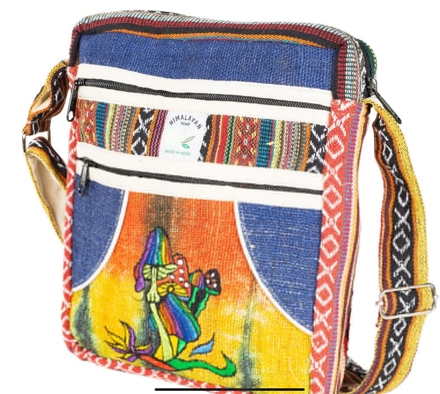 SMALL CROSS BODY WITH MUSHROOM RAINBOW HANDBAG