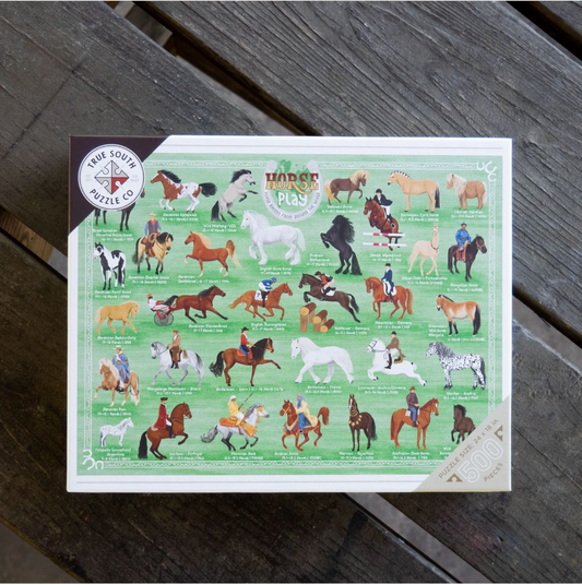 HORSE PLAY - 500 PIECE PUZZLE by TRUE SOUTH PUZZLE CO.®