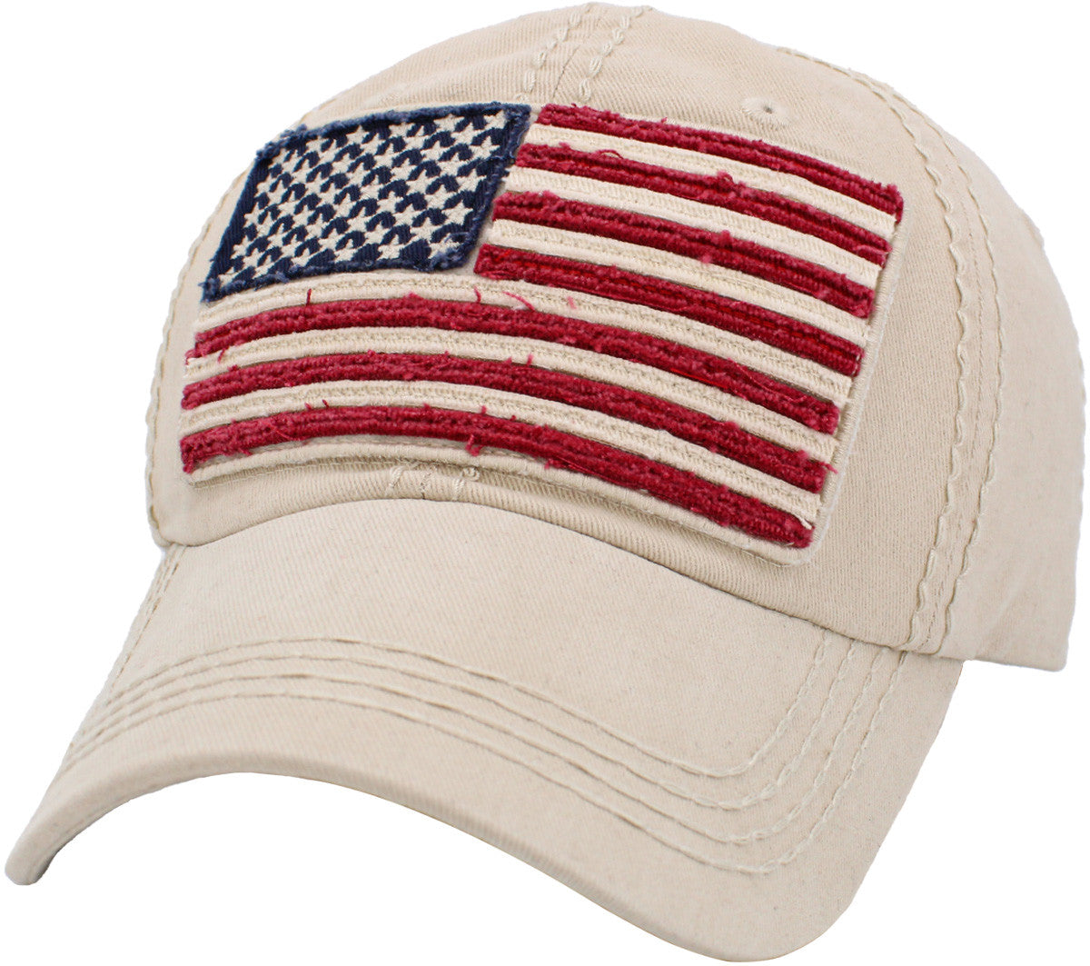 USA FLAG VINTAGE BASEBALL HAT