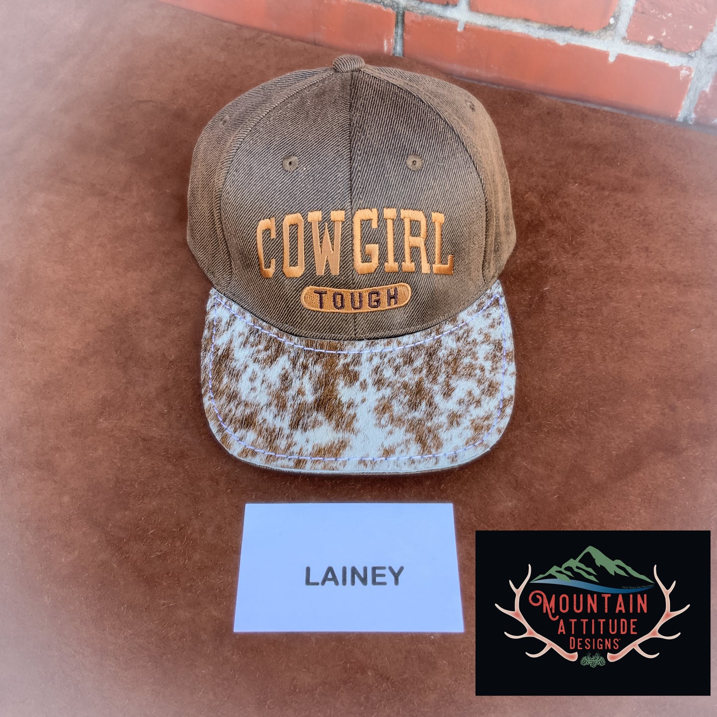 COWGIRL TOUGH HAT COLLECTION - COWHIDE/EMBOSSED LEATHER BRIMS WESTERN WEAR