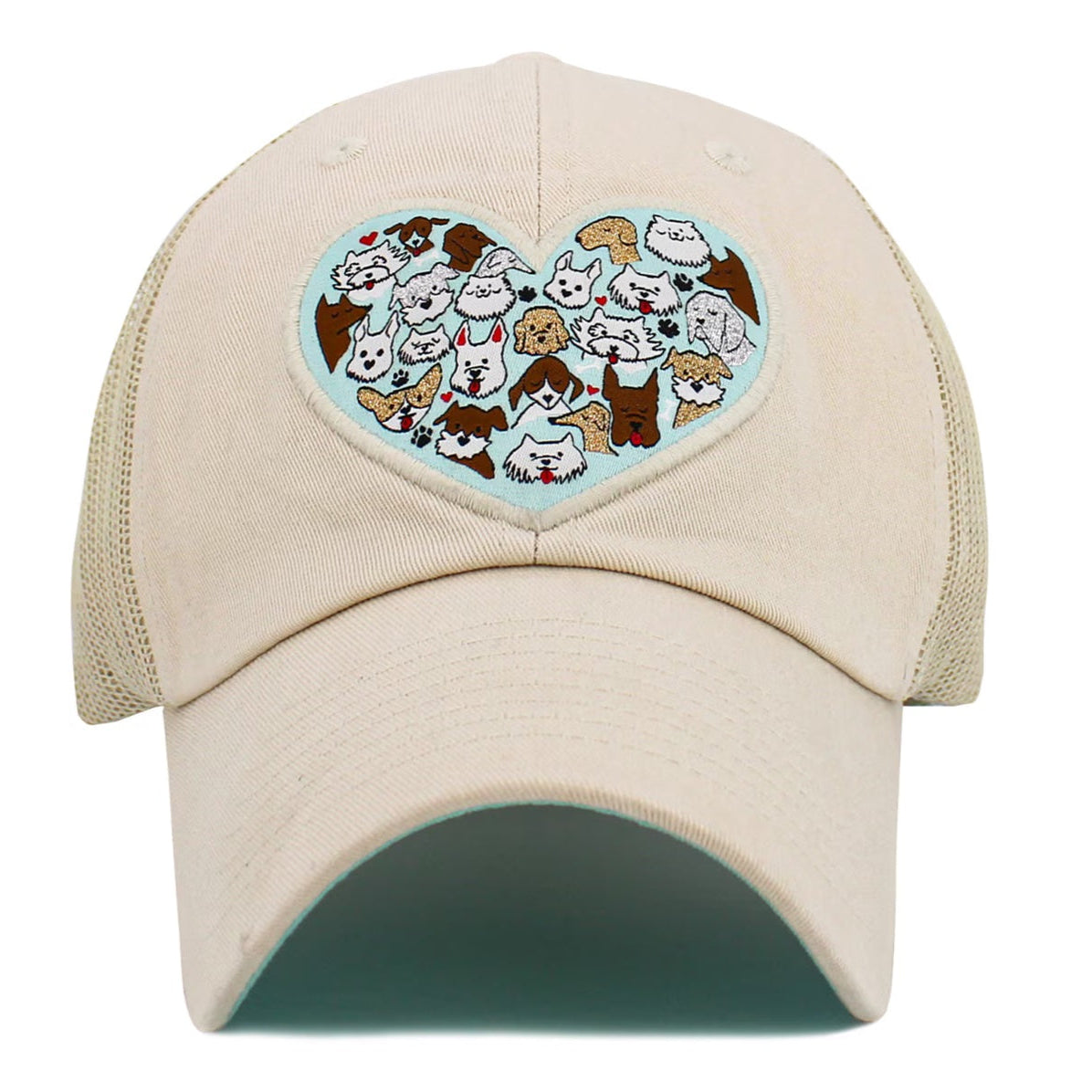 LOVE DOGS HEART MESHBACK BALLCAP