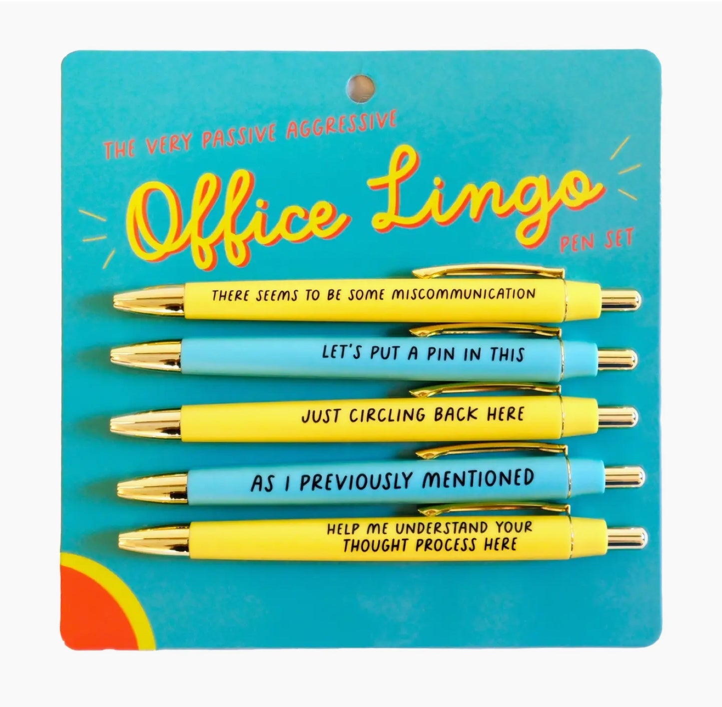 OFFICE LINGO PEN SET - FUN - GIFTS UNDER $20