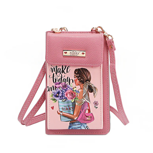 FLOWER DAY NIKKY PHONE/WALLET CROSSBODY BAG by NIKKY® BY NICOLE LEE®