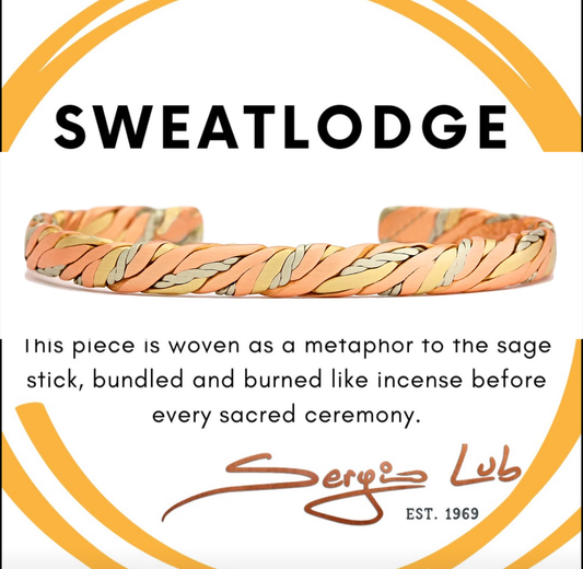 HANDCRAFTED SWEATLODGE by SERGIO LUB® - Copper Bracelet