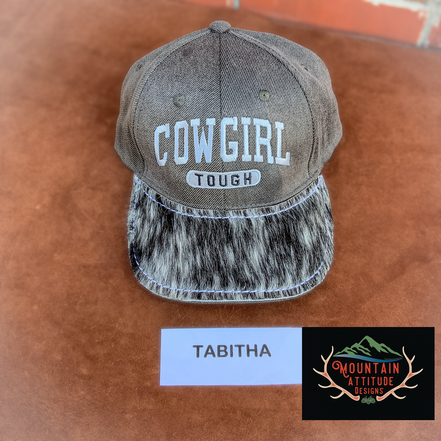 COWGIRL TOUGH HAT COLLECTION - COWHIDE/EMBOSSED LEATHER BRIMS WESTERN WEAR