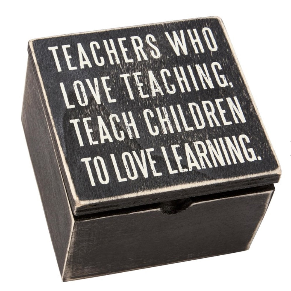 TEACHERS WHO LOVE TEACHING Hinged Box