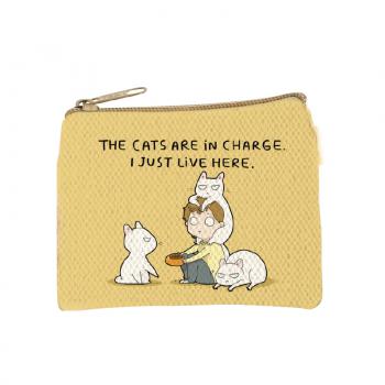 COIN PURSE - THE CATS ARE IN CHARGE