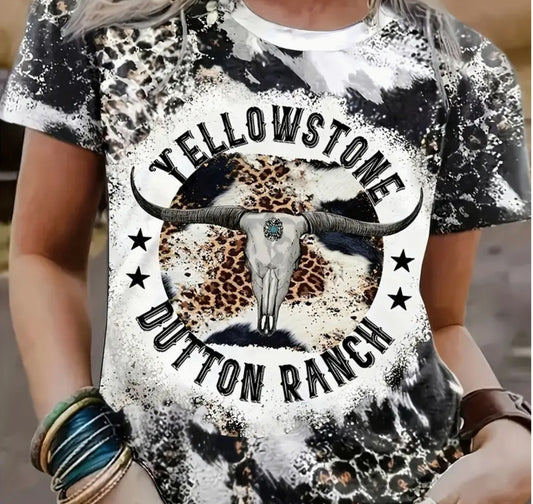 YELLOWSTONE DUTTON RANCH GRAPHIC TEE
