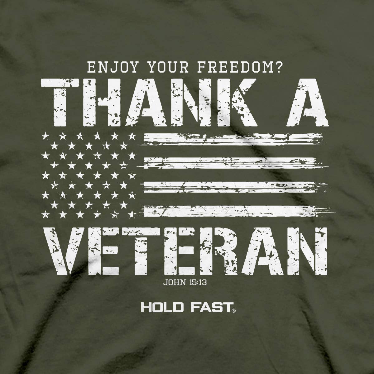 HOLD FAST THANK A VETERAN T-SHIRT