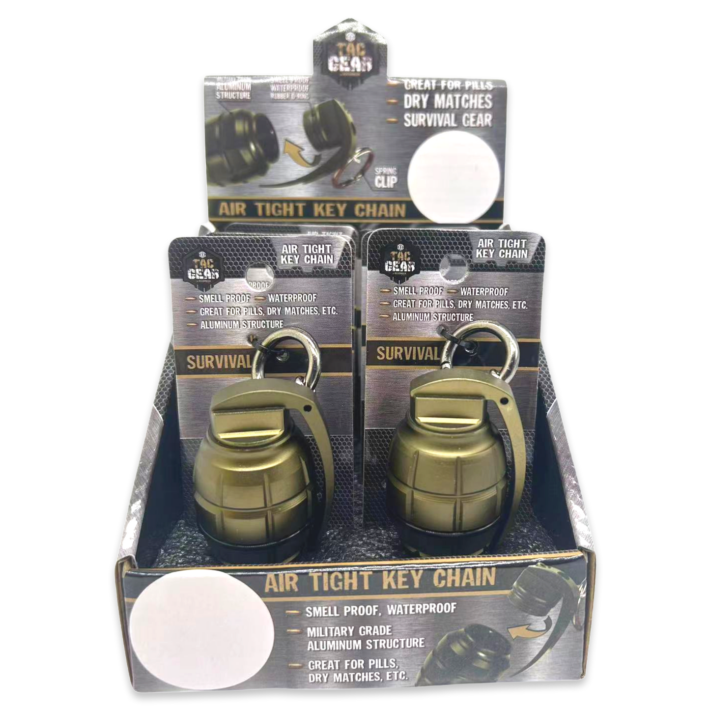 Grenade Storage Key Chain - 6 Piece Display