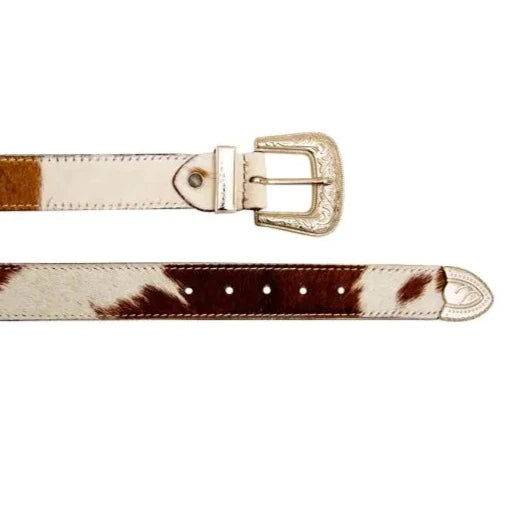 WHOOP HAIR-ON LEATHER BELT by MYRA BAG®