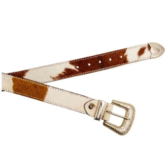 WHOOP HAIR-ON LEATHER BELT by MYRA BAG®