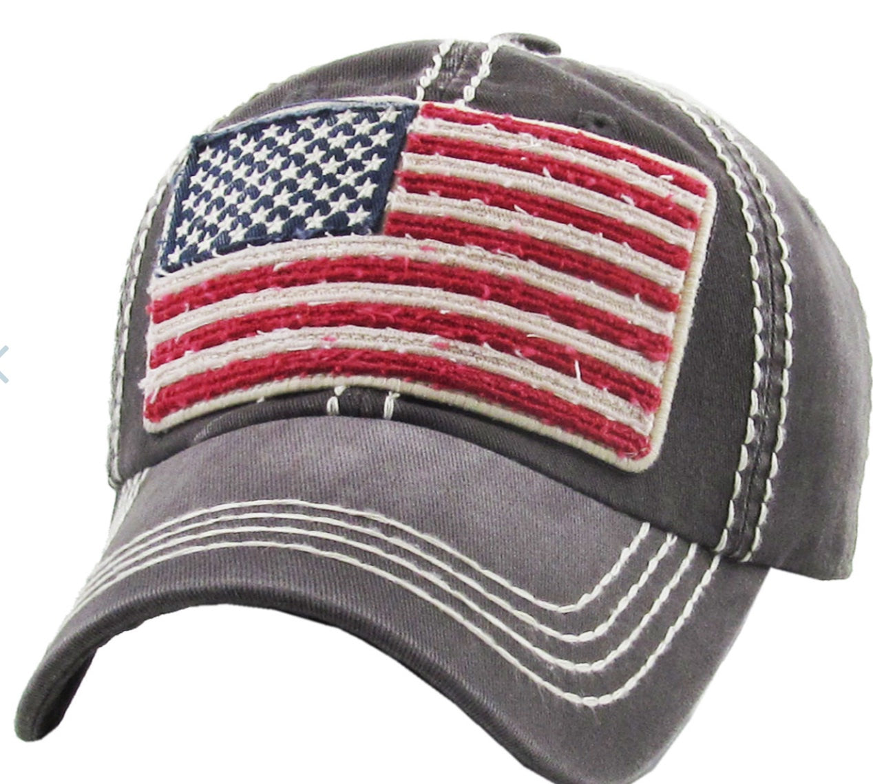 USA FLAG VINTAGE BASEBALL HAT