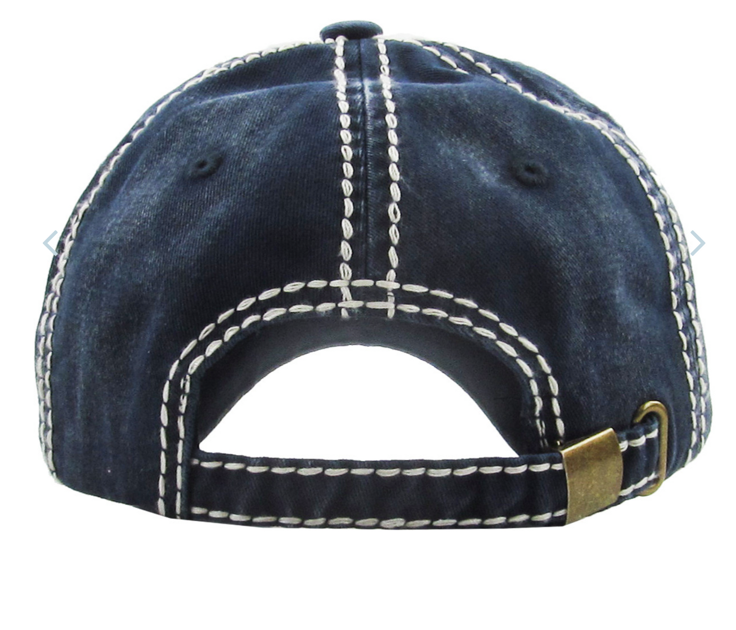 AMERICA DISTRESSED BASEBALL HAT (NAVY)