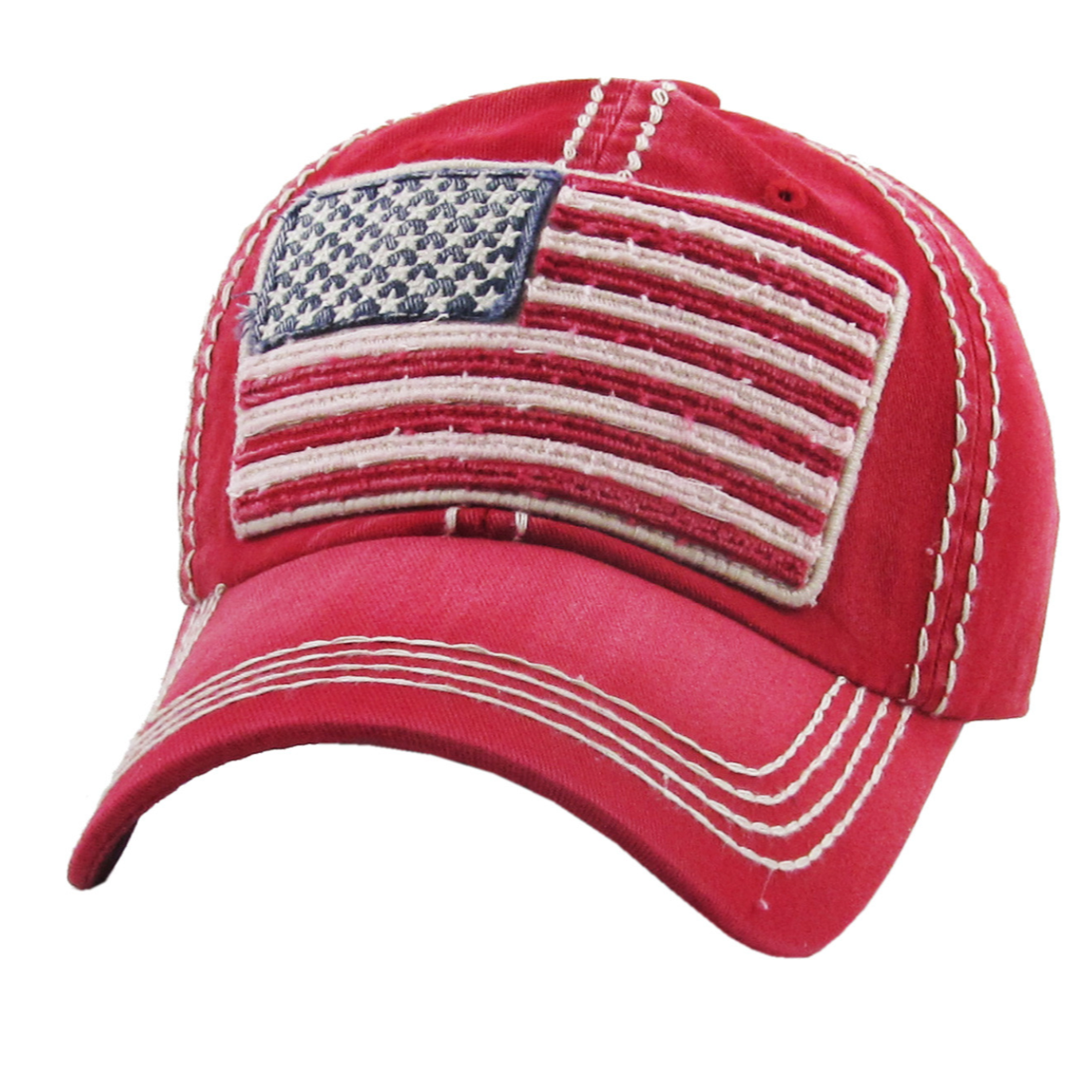 USA FLAG VINTAGE BASEBALL HAT