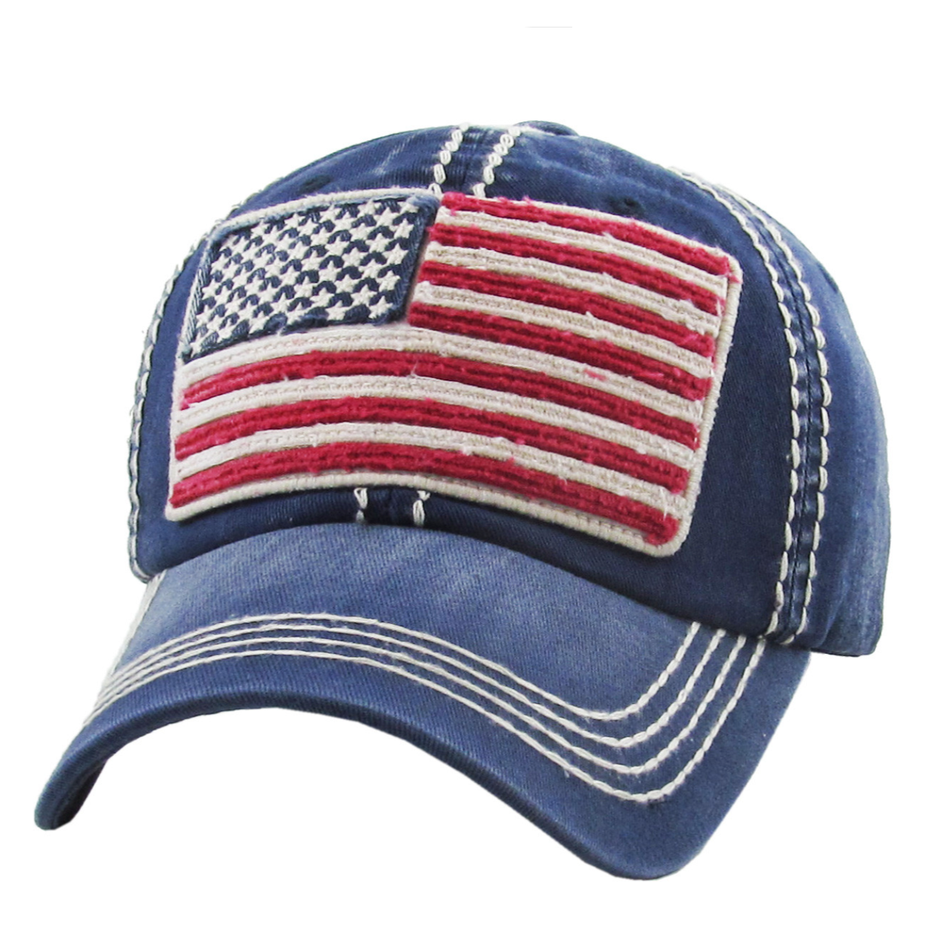 USA FLAG VINTAGE BASEBALL HAT