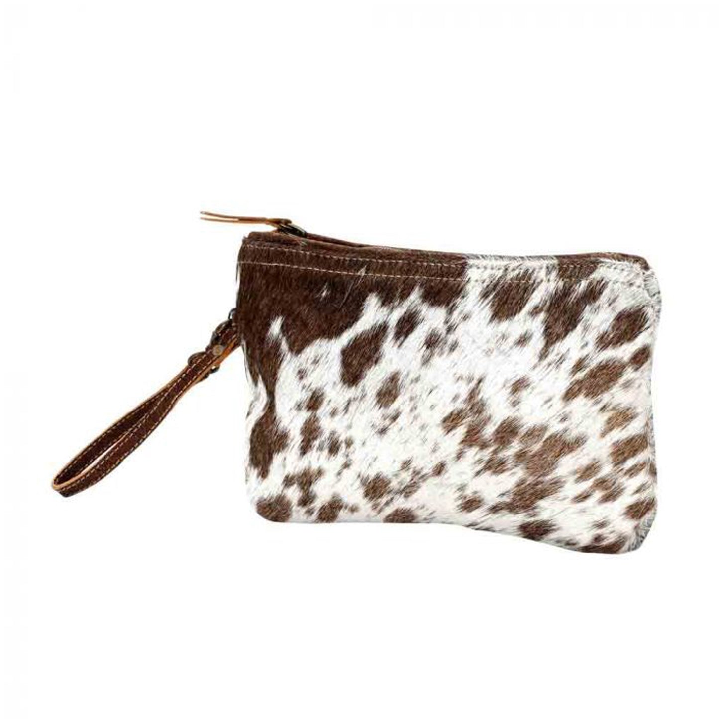 WHITE & BROWN HAIRON SMALL BAG BY MYRA BAGS